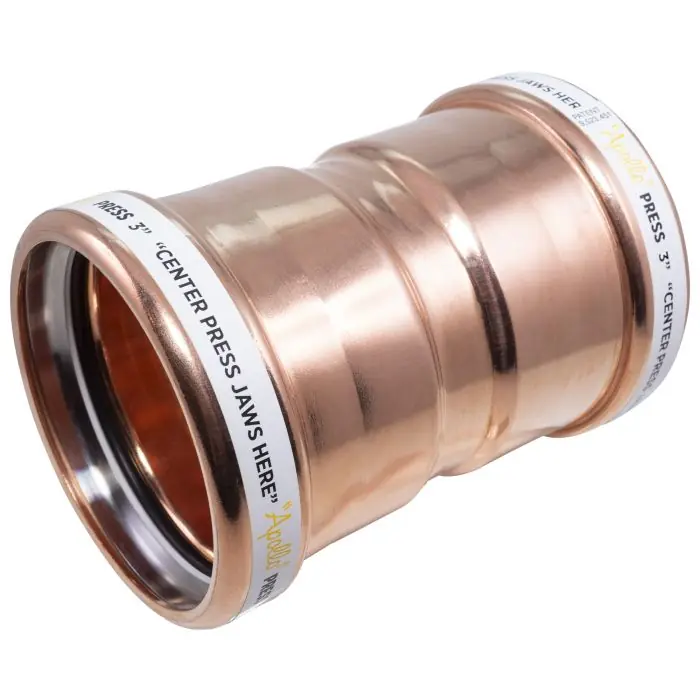 Apollo 10077702 ProPress XL-C 0915XL Copper Coupling with Stop 3 in