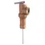 Watts 66132 Relief Valve Temperature and Pressure with Extended Shank 3/4 Inch MNPT x FNPT Bronze 210 Degrees Fahrenheit