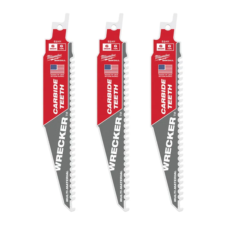 Milwaukee 48005341 The Wrecker 6 TPI 3PK