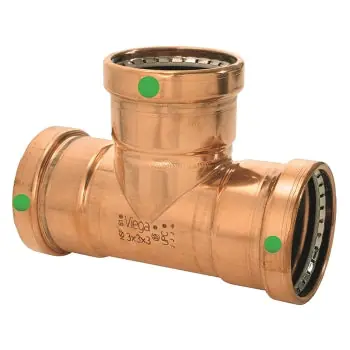 Apollo 10077774 ProPress XL-C 0918XL Copper Reducing Tee 3 x 3 x 2 in