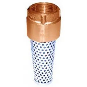 Simmons 7406 1-1/2 Inch Bronze Body Stainless Steel Spring Foot Valve 200 psi