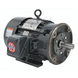 U.S. Motors HD2P1EC Hostile Duty Three Phase TEFC Horizontal - Footed Motor