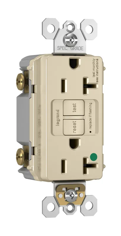 Pass & Seymour 2097HGLA GFCI Duplex Receptacle 20A 125V Hospital Grade Replacement MPN