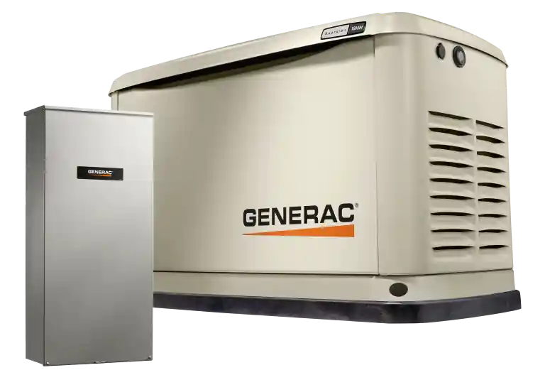 Generac 7228 Guardian 1-Phase Air-Cooled Standby Generator with Automatic Transfer Switch
