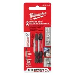 Milwaukee 48324443 SHOCKWAVE 2-Piece 2 in. Impact ECX Combo Kit