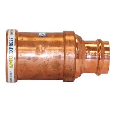 Apollo 10066005 Apollo 801R Reducer Coupling, Copper, Small Diameter, PxP, 2x1