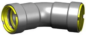 Apollo PWR7481540 Powerpress, Press Elbow, Gas, 3/4 inch x 3/4 inch, Press x Press, 45 Degree, Model 406G