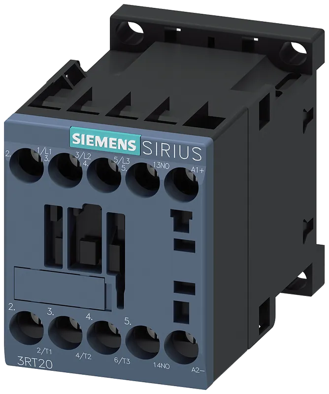 Siemens 3RT20181BB41 3-Phase Power Contactor 24 VDC 16 A 3NO