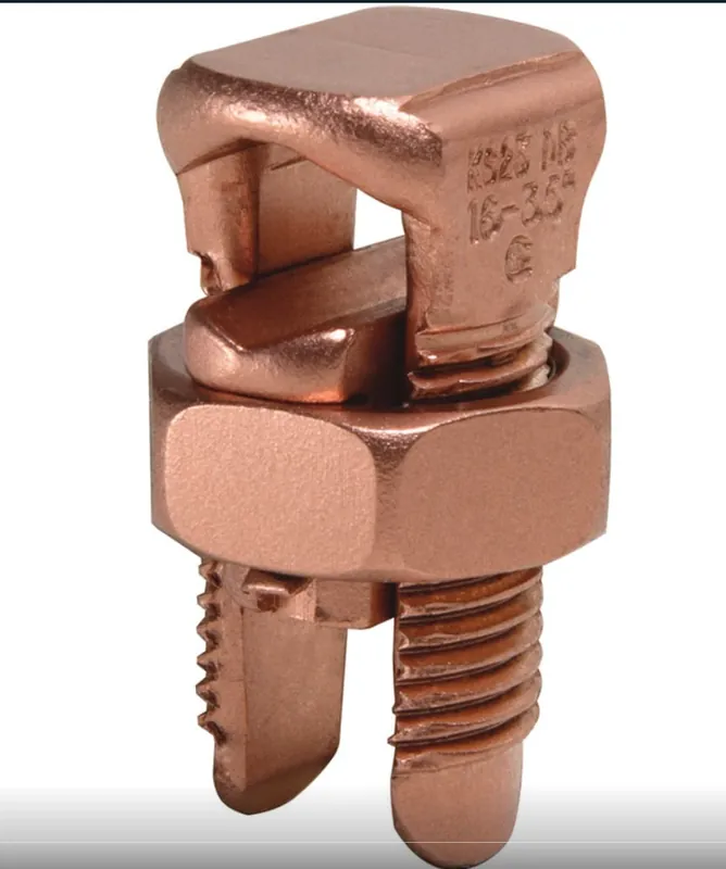 BURNDY KC26 Mechanical Grounding Connector, Cable to Flat, 2-2/0 AWG (Str) / 2-3/0 AWG (Sol), 1/2 Stud; cross base flat: .88