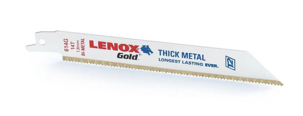 Lenox 21084B818GR Gold 8 18TPI ARC Gold Reciprocating Blade B818GR
