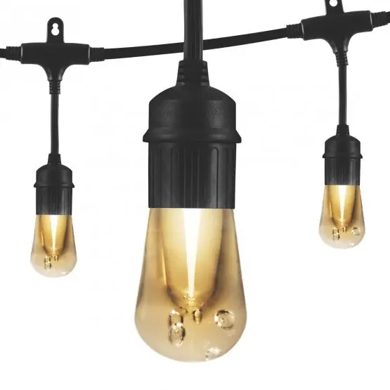 Jasco 35629 LED Cafe Lights, LED Lamp, 120 V, (12) Lamps