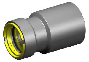 Apollo PWR7482013 Powerpress Press Fitting Reducer Gas 1-1/4 inch x 1 inch
