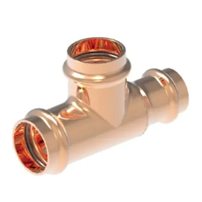 Elkhart 10077752 ApolloPress 811R Copper Small Diameter Reducing Outlet Tee 1-1/2 x 1-1/2 x 3/4 in