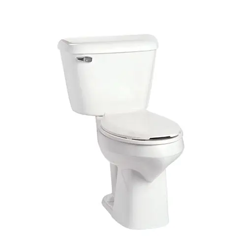 Mansfield 137-160 WH Alto Vitreous China Floor Mount Elongated 2-Piece Toilet 1.6 gpf