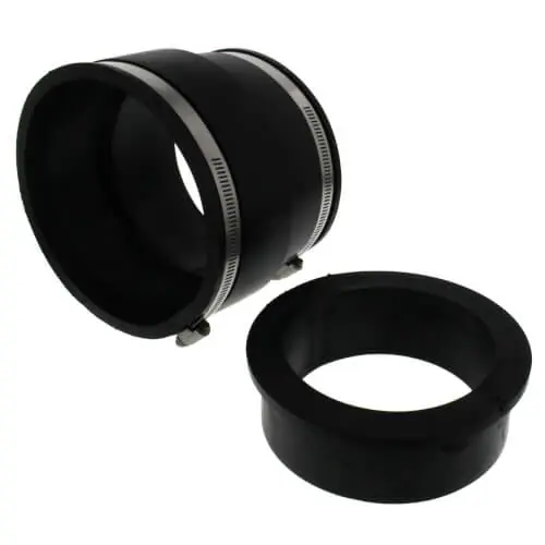 Fernco 1002-54 Coupling 5 x 4 in Clay x Cast Iron/PVC