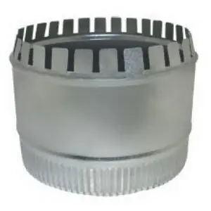 Southwark Metal 11509 Sheet Metal Start Collar, 9 28 Gauge Galvanized Long Flat
