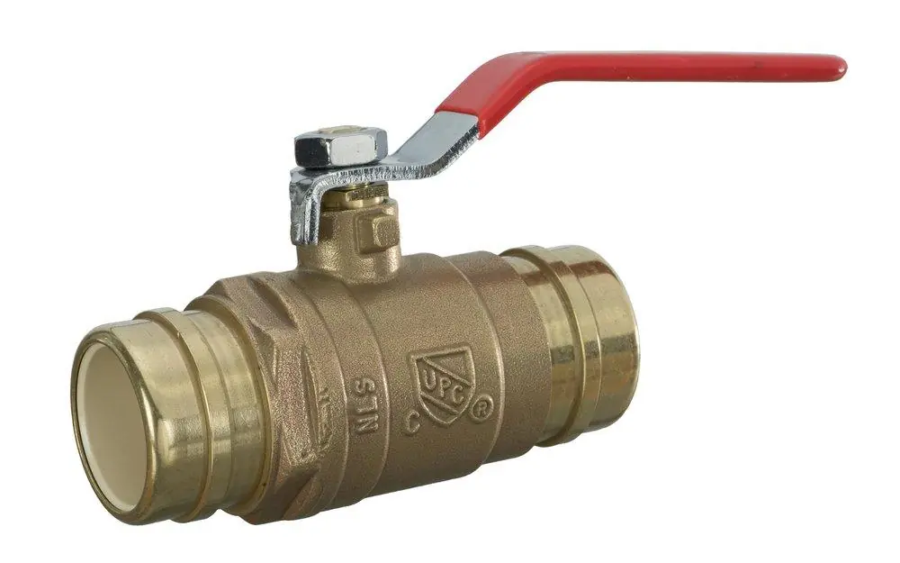 Sioux Chief 648-CG6FP 648 Series 1-1/2 inch Brass Full Port Solvent Weld Ball Valve