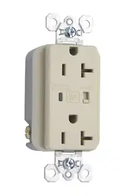 Pass & Seymour 5362ISP Surge Protective Duplex Receptacle 20 Amp 125 VAC 2-Pole 3-Wire NEMA 5-20R