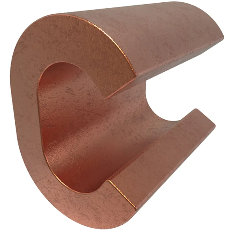 ILSCO ULT-2-Z Permaground Copper Grounding C Crimp, Main Conductor Range 8 Str-8 Sol, Tap Range 8-10 Sol