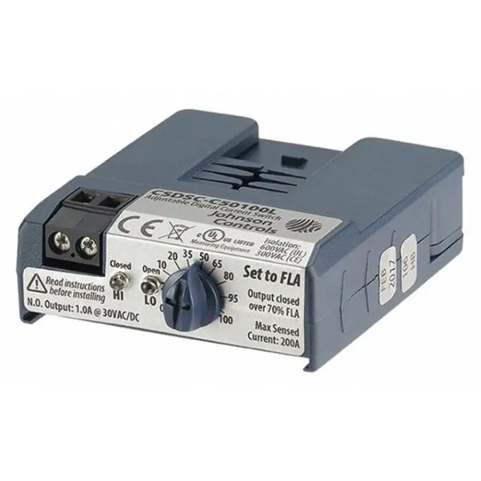 Johnson Controls CSDSC-C50100L0 Current Sensing Relay