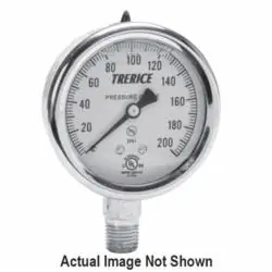 Trerice D82LFB4002LA60 D80 Industrial Pressure Gauge 0 to 60 psi