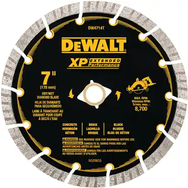 DeWalt DW4714T 7 XP Turbo Seg Diamond Blade