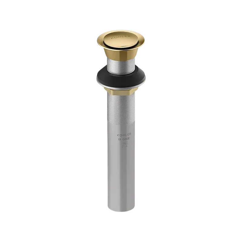 Kohler K-33151-2MB Clicker Drain without Overflow, Vibrant Brushed Moderne Brass