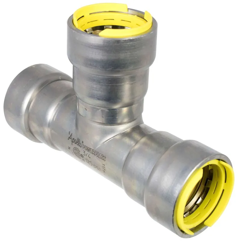 Apollo PWR7481661 Powerpress Tee Gas 3/4 Inch x 3/4 Inch x 3/4 Inch