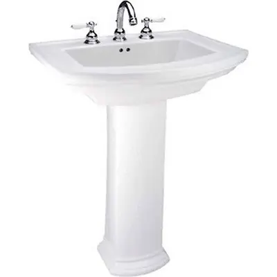 Mansfield Plumbing 329 BI Sink Pedestal Only, Biscuit