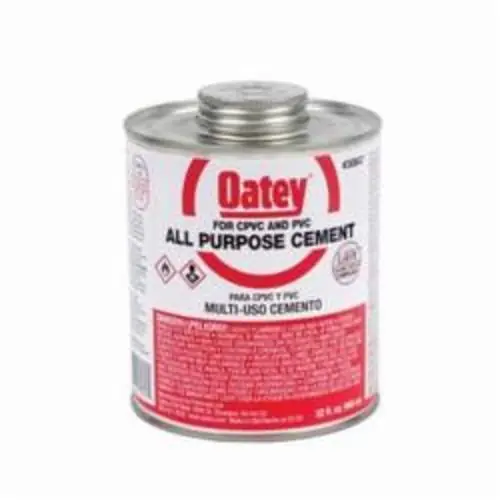 Oatey 30847 All Purpose Medium Body Solvent Cement, 32 oz Can, Milky Clear