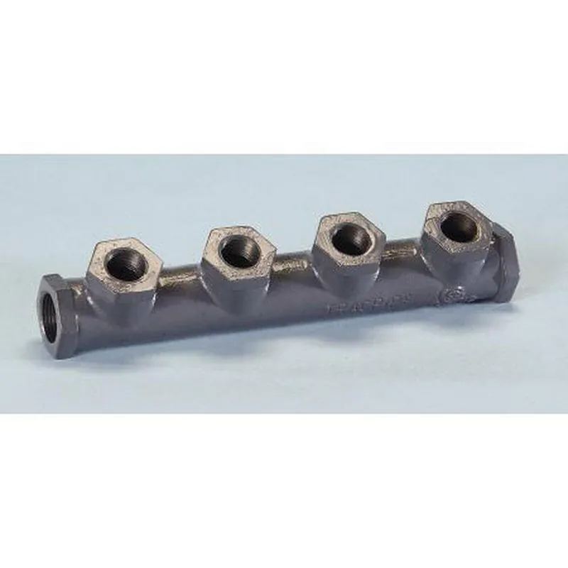 Omega Flex FGP-MI-PC 4 x 4 x 1/2 x 1/2 in. Coated Manifold With Inlet
