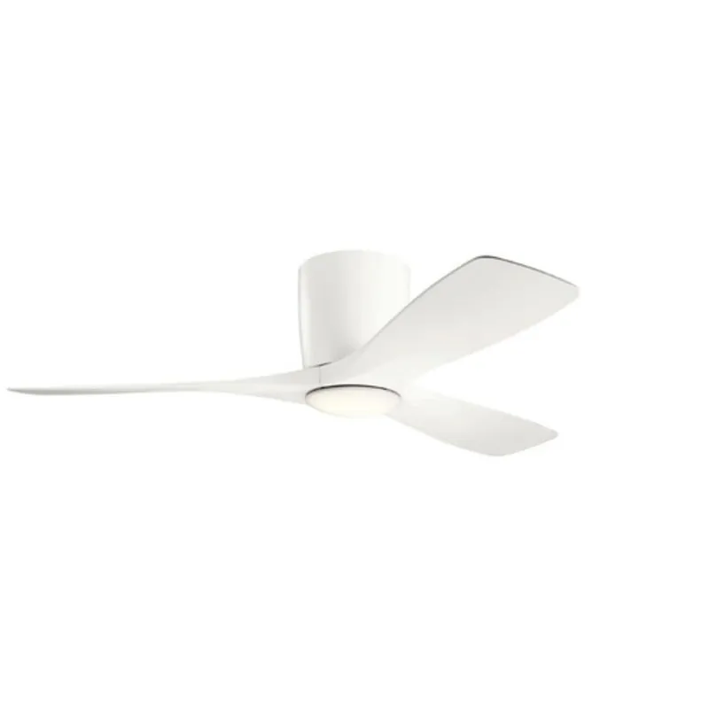 Kichler Lighting 300032MWH Volos 57W 1-Light 3-Blade LED Ceiling Fan in Matte White