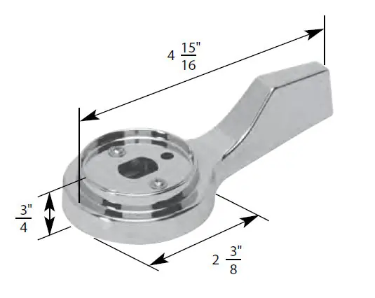 BrassCraft SHD7081 Mixet Single Lever Temperature Control Handle with Limit Stop for Tub Shower Chrome