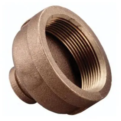 Merit Brass XNL112-0402 Pipe Reducer Coupling 1/4 x 1/8 in Nominal FNPT