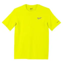Milwaukee 414HV-XL WORKSKIN Lightweight Performance Shirt - Short Sleeve - Hi Vis XL