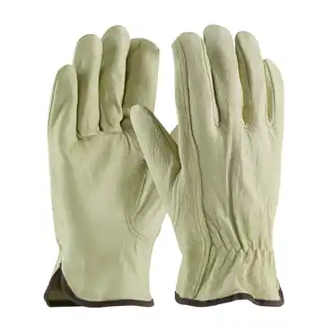 PIP 994K/XL Pigskin Leather Drivers Select Grade Keystone Thumb Slip-On Cuff Size XL Natural