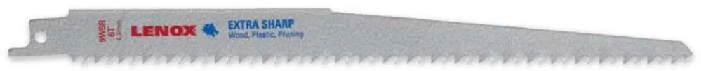 Lenox 121029W6R Recips-Extra Sharp 9X3/4X050X6 Saw Blade