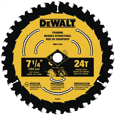 DeWalt DWA171424 7-1/4IN 24T Blister