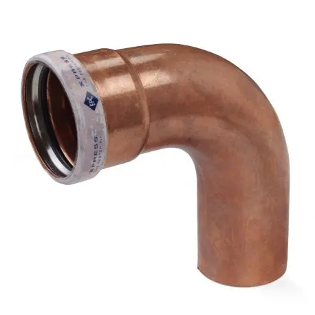 Apollo 10062074 Long Turn 90 Degree Street Elbow, Copper, LD, FTGxP, 4 inch x 4 inch