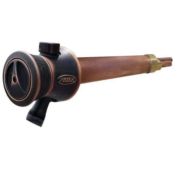 Prier Products P-118L10-ORB 10-in Freezeproof Single Handle Hot & Cold Outdoor Water Hydrant With Backflow Preventer 1/2 in Copper Replacement MPN