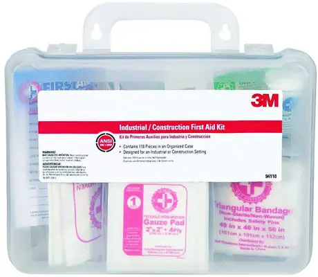SAS Safety 6025 First Aid Kit, Plastic Case, 25-Person Kit