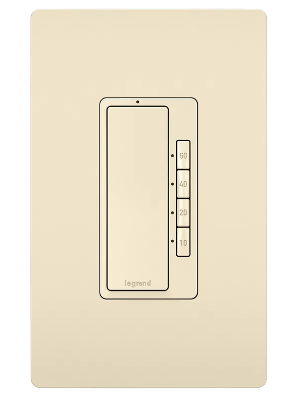 Pass & Seymour RT2LA 5-Button 120 VAC 1/6 Hp Light Almond Digital Timer