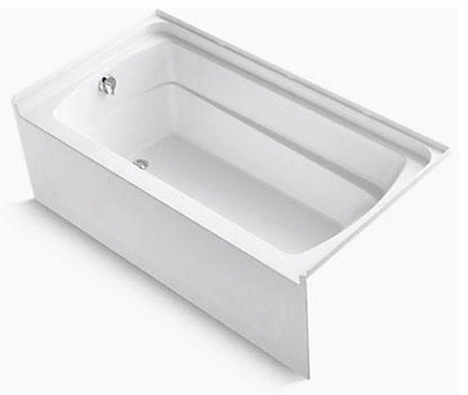 Sterling 71121110-0 Ensemble 60 in x 32 in Soaker Alcove Bathtub with Left Drain in White