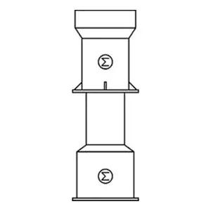 Sigma VB262 Cast Iron Two-Piece Screw Valve Box with Water Lid 27 to 37 in