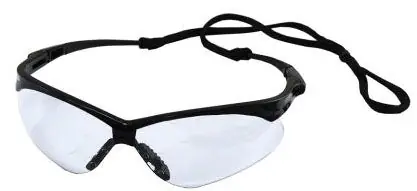 Jones Stephens G30011 Nemesis Safety Glasses Clear Lens Wrap-Around with ANSI Z87.1