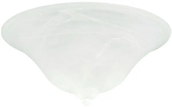 Luminance LK52 Emerson Classic Glass Bowl Light Kit, Alabaster Swirl, 13 in Diameter x 5.25 in Height