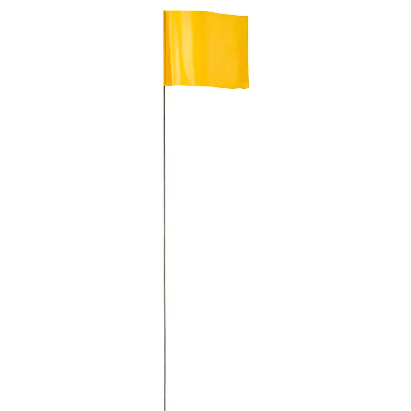 Milwaukee 78-004 Yellow Stake Flags 2.5 In. x 3.5 In. (100 Pack)