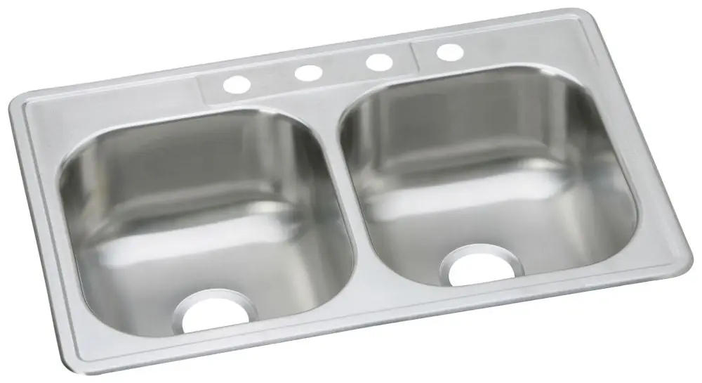 Dayton DSE233224 Kitchen Sink 33 x 22 x 8-1/16 Drop-In Stainless Steel