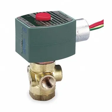 ASCO 8320G202 Solenoid Valve 8320 Stainless Steel 1/4 NPT 3 Way Normally Closed 120AC Nitrile Rubber