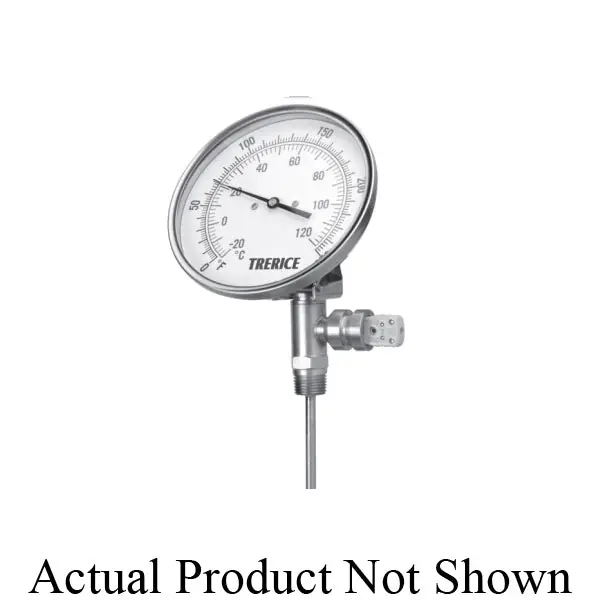 Trerice B8360412 Bimetal Plus Adjustable Angle Integrated Thermocouple/RTD Dual Scale